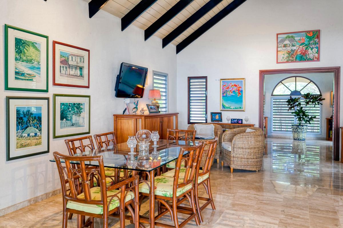 Villa for rent in St Martin - Dining area